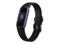 Fitbit Luxe – Grafit rostfritt stål – aktivitetspårare med band – silikon – svart – bandstorlek: S/L – Bluetooth