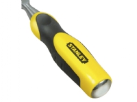 Stanley 0-16-880, Bred meisel, Meisel skjær, Stål, Sort, Gult, Ergonomisk, 25 mm