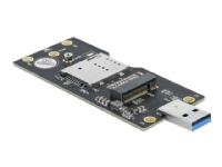 Delock USB 3.0 omformer type A hann til M.2 Key B med SIM-spor