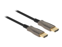 Bilde av Delock - High Speed - Hdmi-kabel - Hdmi Hann Til Hdmi Hann - 20 M - Svart - Active Optical Cable (aoc), 8 K 60 Hz (7680 X 4320) Støtte