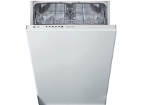 Indesit DSIE 2B10, Fullstendig innebygget, Slimline (45 cm), Hvit, Knapper, 1,3 m, 1,55 m Hvitevarer - Oppvaskemaskiner - Smal oppvaskmaskin (45 cm.)