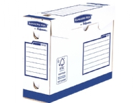 Arkivæske Bankers Box manuel intensiv brug 10 cm blå pakke a 20 stk.