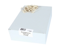 Gummibånd, 100 x 5 mm, hvide, pakke a 1000 g Papir & Emballasje - Emballasje - Garn & Elastisk