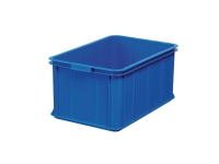 Opbevaringskasse, 55 L, 60 x 40 x 28,5 cm, plast, blå Arkivering - Arkiv bokser / Mapper - Oppbevaringsbokser