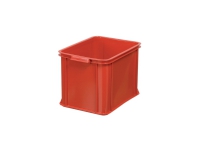 Opbevaringskasse, 28 L, 28,5 x 30 x 40 cm, plast, rød Arkivering - Arkiv bokser / Mapper - Oppbevaringsbokser