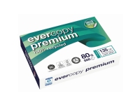 Genbrugspapir Evercopy Premium A4, 80 g, kasse med 5 pakker a 500 ark Papir & Emballasje - Hvitt papir - Hvitt gjennbrukspapir