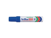 Permanent marker Artline 100, skrå, blå Skriveredskaper - Markør - Permanenttusj
