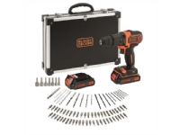 Bilde av Black & Decker Bdchd18bafc-qw, Boremaskin Med Pistolgrep, 1400 Rpm, 21000 Bpm, 40 Nm, 1 Cm, Batteri