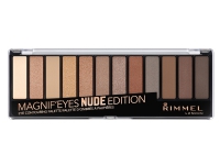 Rimmel Magnif’Eyes Shadow Palette Utjämnande Nude Nude Edition 12 färger Matt Skimmer Solid