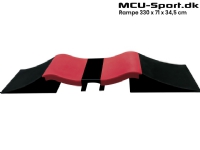 Bilde av Mcu-sport Skate Double Wave Rampe Sæt 330 X 71 X 34,5 Cm