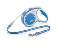 Flexi New Comfort M Cord 5 m, Hund, Tilbaketrekkelig, Blå, Ledning, 20 kg, Monokromatisk