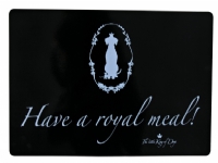Borddug Trixie Have a royal meal Sort Plastik 44 × 28 cm
