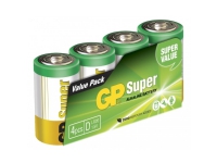 GP Batteries Super Alkaline D Single-use battery D Alkalisk 1,5 V 4 styck Multifärg