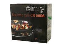 Smørbrødsmaskin Camry Grill CR 6606 Raclette, 1200 W, Sort Kjøkkenapparater - Kjøkkenutstyr - Raclette