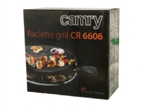 Smørbrødsmaskin Camry Grill CR 6606 Raclette, 1200 W, Sort