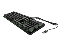 HP Pavilion Gaming 550 - Tastatur - bakgrunnsbelyst - Tysk - tastsvitsj: rød svitsj - for OMEN 25L by HP Victus 15L by HP Victus by HP Laptop 16 Pavilion TP01 Gaming - Gaming mus og tastatur - Gaming Tastatur