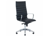 Mødestol Prestige sort med høj ryg interiørdesign - Stoler & underlag - Kontorstoler