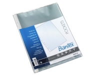 Lommer Bantex med åbning i top 0,04 mm transparent PP - (50 stk.) Arkivering - Elastikmapper & Chartekker - Plastlommer