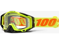 100% Goggles 100% RACECRAFT ATTACK YELLOW (Transparent Anti-Fog Glass + 10 Skidding) (NEW) Sport & Trening - Ski/Snowboard - Ski briller