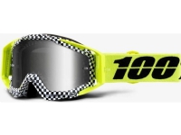 100% Goggles 100% RACECRAFT ANDRE (Silver Mirror Anti-Fog Glass + Transparent Anti-Fog Glass + 10 Skidding)