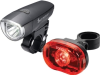 TORCH lampki CYCLE LIGHT SET HIGH BEAMER COMPACT 1W + TAIL BRIGHT 0.5W (TOR-54038) Sykling - Sykkelutstyr - Sykkellys