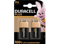 Duracell Plus - Batteri 2 x - Alkalisk Strøm artikler - Batterier - 9V batterier