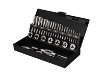 TOOLCRAFT TO-7015521 Gevindskæresats 32 dele Stål M3 x 0.50 , M4 x 0.70 , M5 x 0.80 , M6 x 1, M8 x 1.25, M10 x 1.50, M12 x 1.75