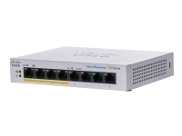Cisco Business 110 Series 110-8PP-D - Switch - ikke-styrt - 4 x 10/100/1000 (PoE) + 4 x 10/100/1000 - stasjonær, rackmonterbar, veggmonterbar - PoE (32 W) - DC-strøm PC tilbehør - Nettverk - Switcher