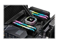 CORSAIR Vengeance RGB PRO SL - DDR4 - sett - 32 GB: 4 x 8 GB - DIMM 288-pin - 3200 MHz / PC4-25600 - CL16 - 1.35 V - ikke-bufret - ikke-ECC - svart N - A
