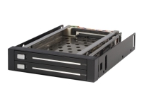 Bilde av Startech.com 2 Drive 2.5in Trayless Hot Swap Sata Mobile Rack Backplane - Dual Drive Sata Mobile Rack Enclosure For 3.5 Hdd (hsb220sat25b) - Uttagbar Harddiskramme - Svart