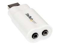 StarTech.com USB to Stereo Audio Adapter Converter – USB stereo Adapter – USB External sound Card – Laptop sound Card (ICUSBAUDIO) – Ljudkort – stereo – USB 2.0 – för P/N: MU15MMS MU6MMS