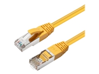 MicroConnect – Patch-kabel – RJ-45 (hane) till RJ-45 (hane) – 50 cm – 6 mm – S/FTP – CAT 6a – halogenfri inomhus formpressad rund hakfri – gul