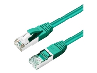 MicroConnect – Patch-kabel – RJ-45 (hane) till RJ-45 (hane) – 1 m – 6 mm – S/FTP – CAT 6a – halogenfri inomhus formpressad rund hakfri – grön