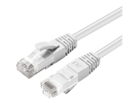 MicroConnect – Patch-kabel – RJ-45 (hane) till RJ-45 (hane) – 15 m – 5 mm – UTP – CAT 6a – halogenfri inomhus formpressad rund hakfri – vit