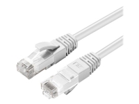 MicroConnect – Patch-kabel – RJ-45 (hane) till RJ-45 (hane) – 10 m – 5 mm – UTP – CAT 6a – halogenfri inomhus formpressad rund hakfri – vit