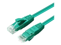 MicroConnect – Patch-kabel – RJ-45 (hane) till RJ-45 (hane) – 7.5 m – 5 mm – UTP – CAT 6a – halogenfri inomhus formpressad rund hakfri – grön