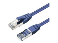 MicroConnect – Patch-kabel – RJ-45 (hane) till RJ-45 (hane) – 1.5 m – 6 mm – S/FTP – CAT 6a – halogenfri inomhus formpressad rund hakfri – blå