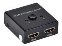 MicroConnect HDMI 4K Bi-Direction Switch – Video/audio splitter/switch – 2 x HDMI – skrivbordsmodell