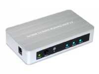 MicroConnect HDMI2.0 3X1 Amplifier Switcher – Video-/ljudomkopplare – 3 x HDMI – skrivbordsmodell