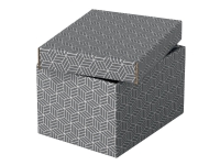 Esselte Home – Förvaringsbox – small – grå (paket om 3)