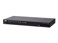 ATEN CS19208 - KVM / lyd / USB-svitsj - 8 x KVM/lyd/USB - 1 lokalbruker - stasjonær, rackmonterbar PC tilbehør - KVM og brytere - Switcher