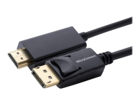 MicroConnect – Adapterkabel – DisplayPort hane spärrad till HDMI hane – 50 cm – dubbelt skärmad – svart – 1080p stöd 60 Hz