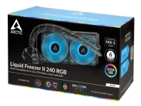 ARCTIC Liquid Freezer II 240 RGB – Kylsystem med vätska till processorn – (för: LGA1156 LGA1155 LGA1150 LGA1151 LGA2011-3 (Square ILM) AM4 LGA2066 (Square ILM) Socket LGA1200 LGA1700 AM5) – 120 mm