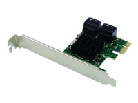 Conceptronic EMRICK03G - Lagringskontroller - 4-kanals - SATA 6Gb/s - PCIe x1 PC tilbehør - Kontrollere - IO-kort