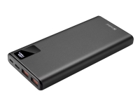 Sandberg – Strömförsörjningsbank – 10000 mAh – 37 Wh – 20 Watt – 3 A – PD QC 3.0 – 3 utdatakontakter (2 x USB 24 pin USB-C) – på kabel: USB-C