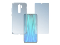 Bilde av 4smarts 360° Protection Set - Baksidedeksel For Mobiltelefon - Oleofobisk Belegg, Termoplast-polyuretan (tpu) - Krystallklar - For Xiaomi Redmi Note 8 Pro