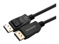 MicroConnect – DisplayPort-kabel – DisplayPort (hane) spärrad till DisplayPort (hane) spärrad – DisplayPort 1.2 – 10 m – 4K60 Hz (4096 x 2160) stöd – svart