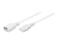 MicroConnect – Förlängningskabel för ström – IEC 60320 C14 till IEC 60320 C13 – AC 250 V – 10 A – 50 cm – halogenfri – vit