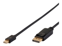 MicroConnect – DisplayPort-kabel – DisplayPort (hane) spärrad till Mini DisplayPort (hane) spärrad – DisplayPort 1.4 – 1 m – 8K60 Hz (7680 x 4320) stöd – svart