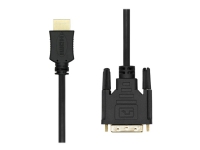 ProXtend – Adapterkabel – HDMI hane till DVI-D hane – 3 m – trippelskärmad – svart – stöd för 1080p